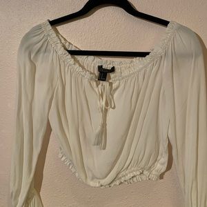 White off the shoulder blouse
